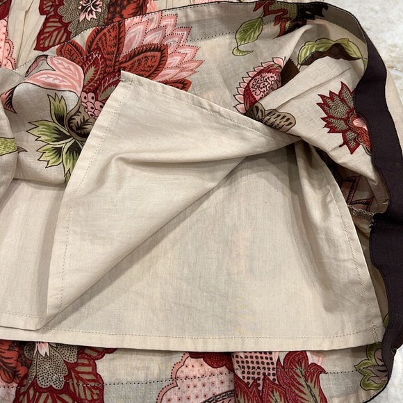 Ann‎ Taylor Flouncy Fit and Flare Tiered Skirt Floral Cotton Lined Size 6 - Picture 11 of 12